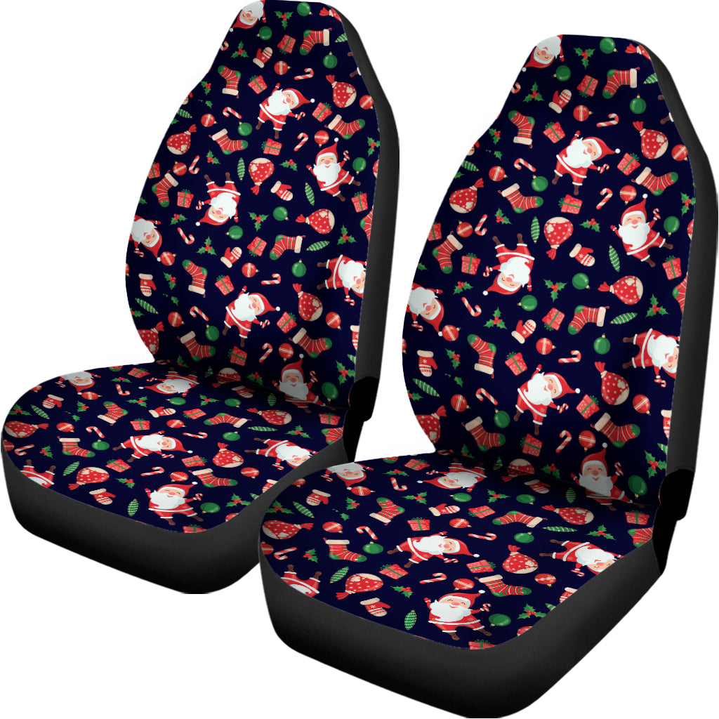 Cute Merry Christmas Pattern Print Universal Fit Car Seat Covers