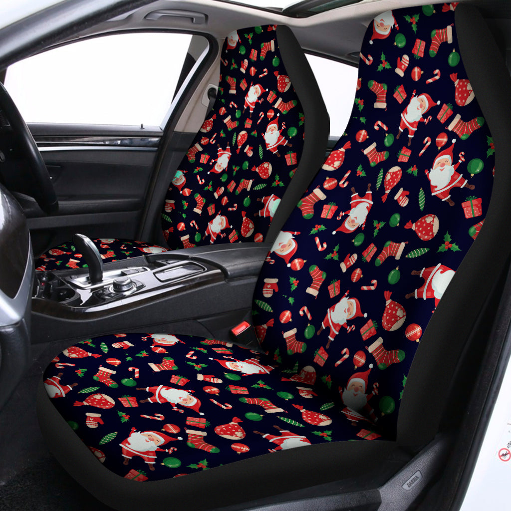 Cute Merry Christmas Pattern Print Universal Fit Car Seat Covers