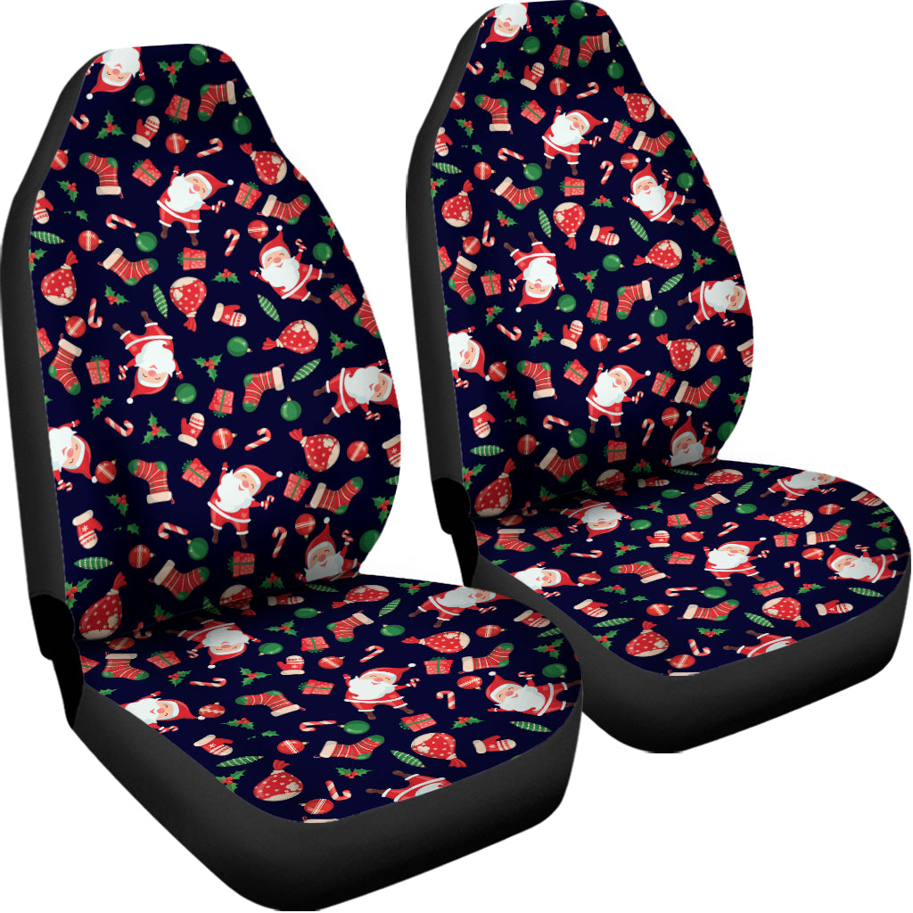 Cute Merry Christmas Pattern Print Universal Fit Car Seat Covers