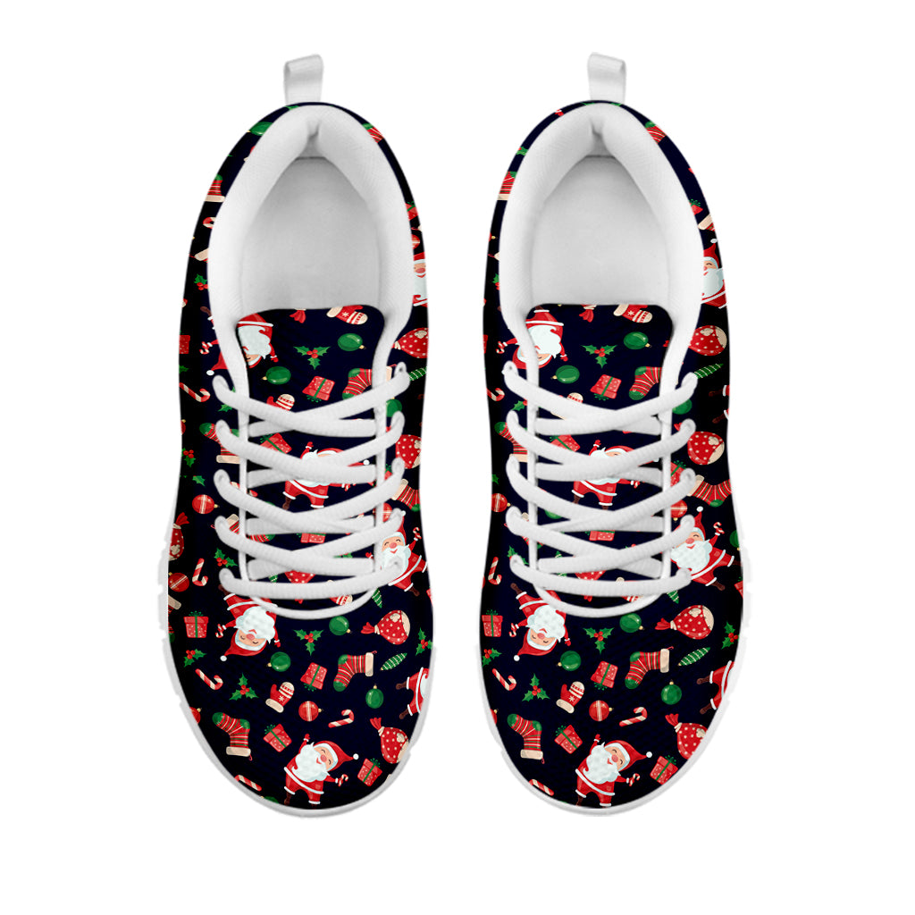 Cute Merry Christmas Pattern Print White Sneakers