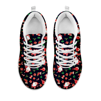 Cute Merry Christmas Pattern Print White Sneakers
