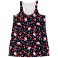 Cute Merry Christmas Pattern Print Women's Racerback Tank Top