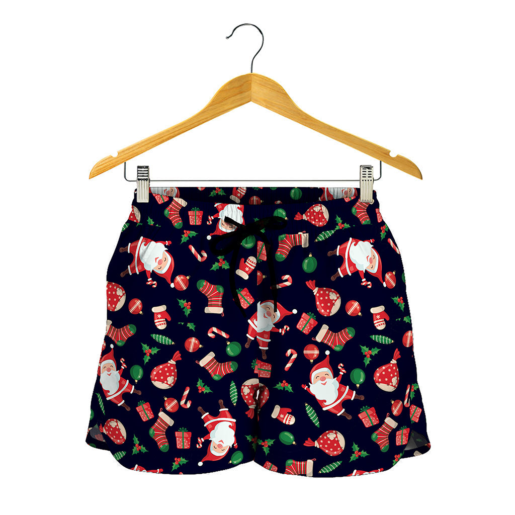 Cute Merry Christmas Pattern Print Women's Shorts