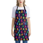 Cute Monster Pattern Print Apron