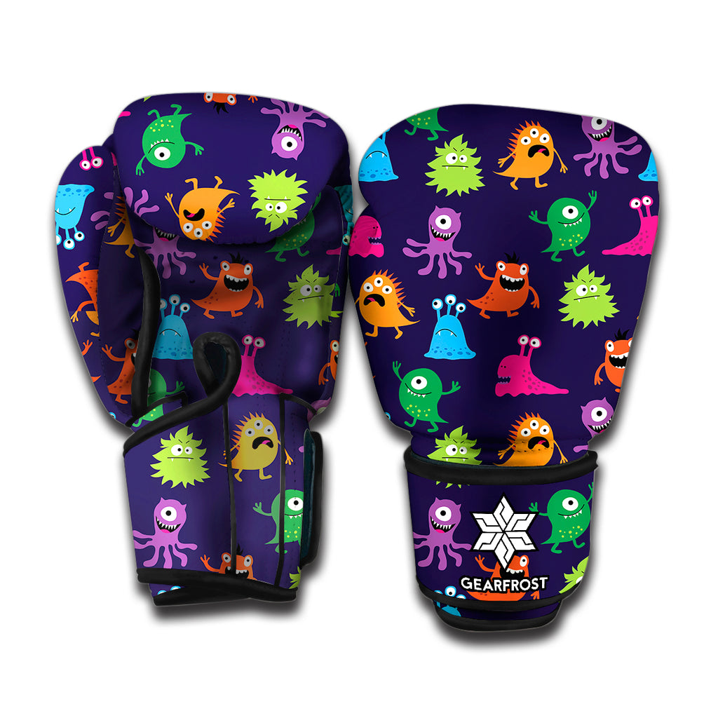 Cute Monster Pattern Print Boxing Gloves