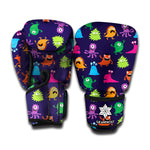 Cute Monster Pattern Print Boxing Gloves