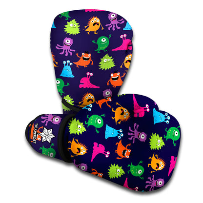 Cute Monster Pattern Print Boxing Gloves