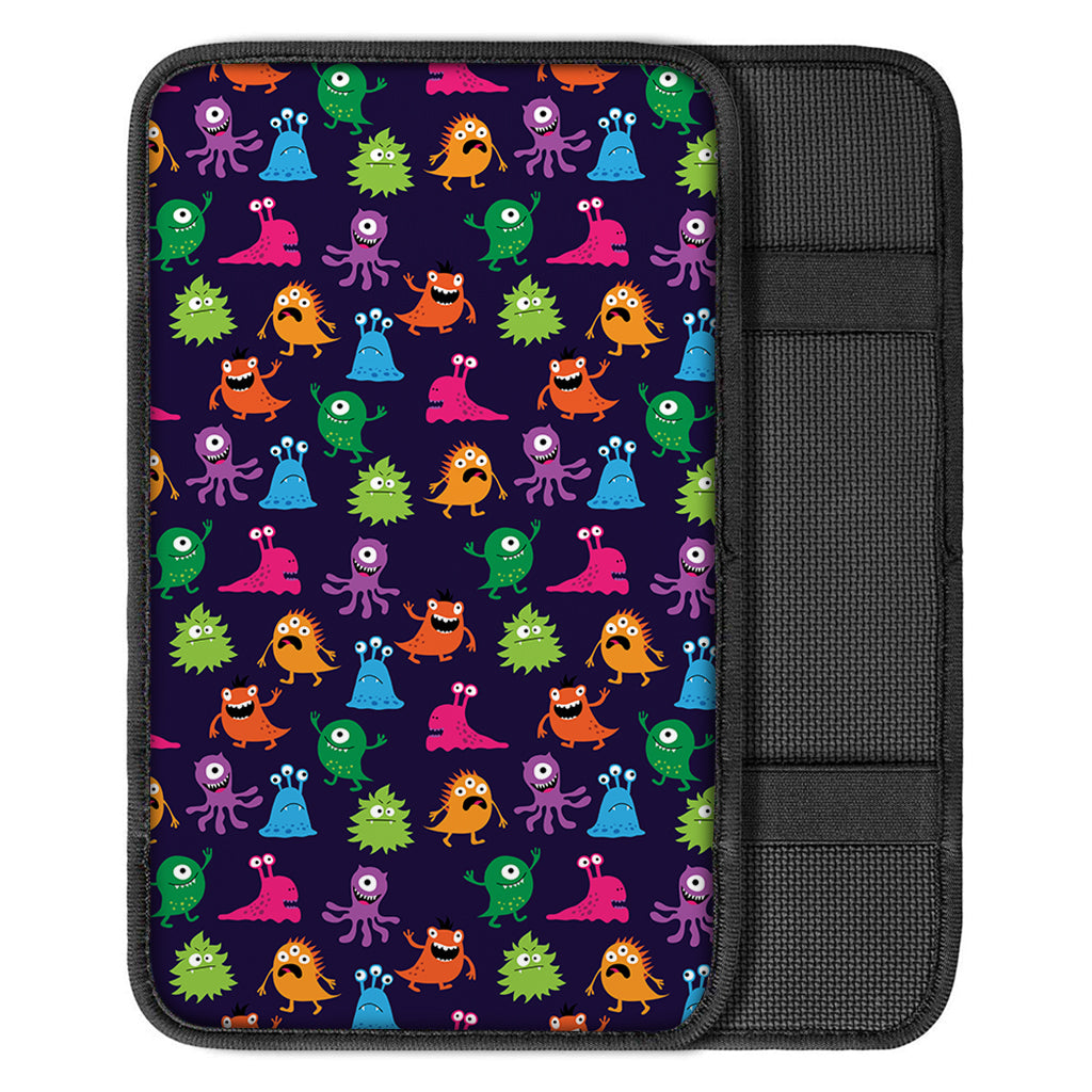 Cute Monster Pattern Print Car Center Console Cover