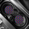 Cute Monster Pattern Print Car Coasters