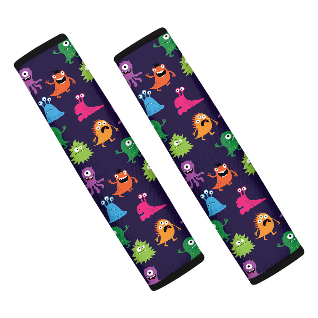 Cute Monster Pattern Print Car Seat Belt Covers