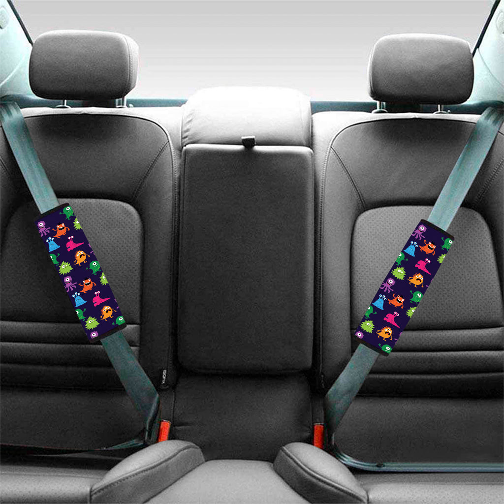Cute Monster Pattern Print Car Seat Belt Covers