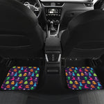 Cute Monster Pattern Print Front and Back Car Floor Mats