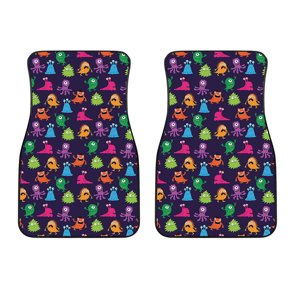 Cute Monster Pattern Print Front Car Floor Mats