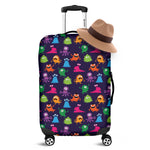Cute Monster Pattern Print Luggage Cover