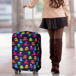 Cute Monster Pattern Print Luggage Cover