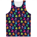 Cute Monster Pattern Print Men's Tank Top
