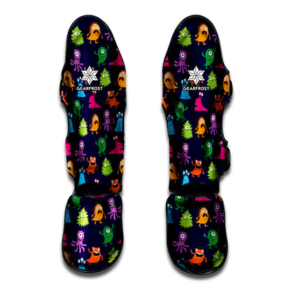 Cute Monster Pattern Print Muay Thai Shin Guard