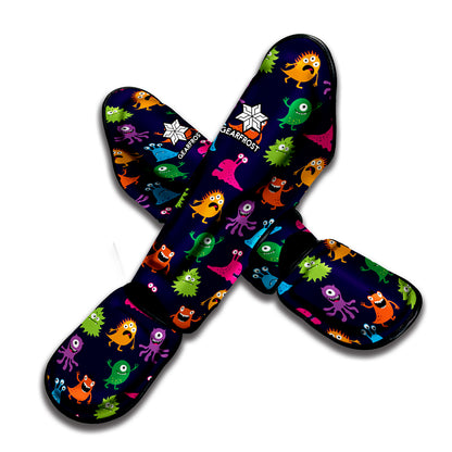Cute Monster Pattern Print Muay Thai Shin Guard