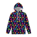 Cute Monster Pattern Print Pullover Hoodie