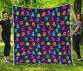 Cute Monster Pattern Print Quilt