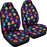 Cute Monster Pattern Print Universal Fit Car Seat Covers