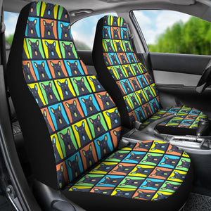 Cute Mudi Faces Universal Fit Car Seat Covers GearFrost