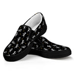Cute Mummy Pattern Print Black Slip On Shoes