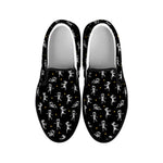 Cute Mummy Pattern Print Black Slip On Shoes