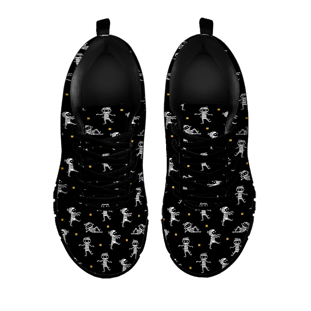 Cute Mummy Pattern Print Black Sneakers