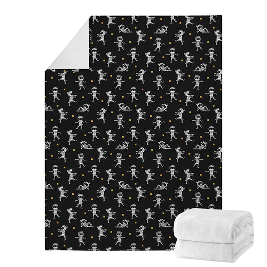 Cute Mummy Pattern Print Blanket