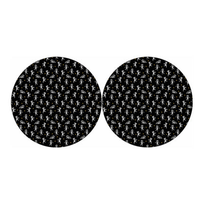 Cute Mummy Pattern Print Car Coasters