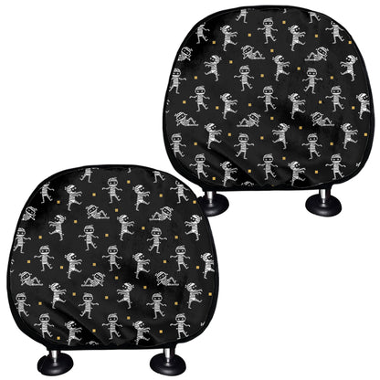 Cute Mummy Pattern Print Car Headrest Covers