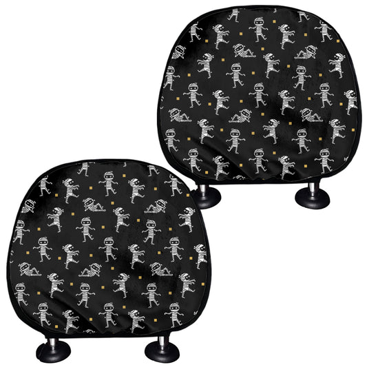 Cute Mummy Pattern Print Car Headrest Covers