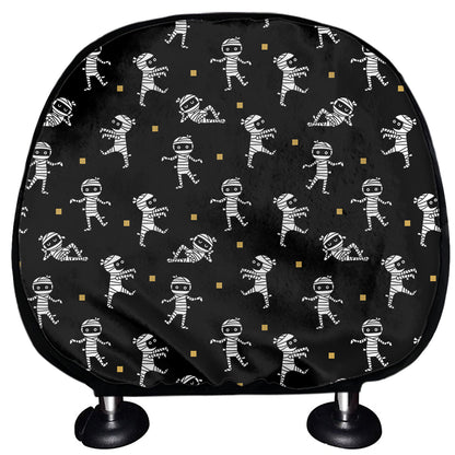 Cute Mummy Pattern Print Car Headrest Covers