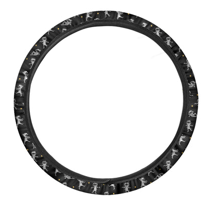 Cute Mummy Pattern Print Car Steering Wheel Cover