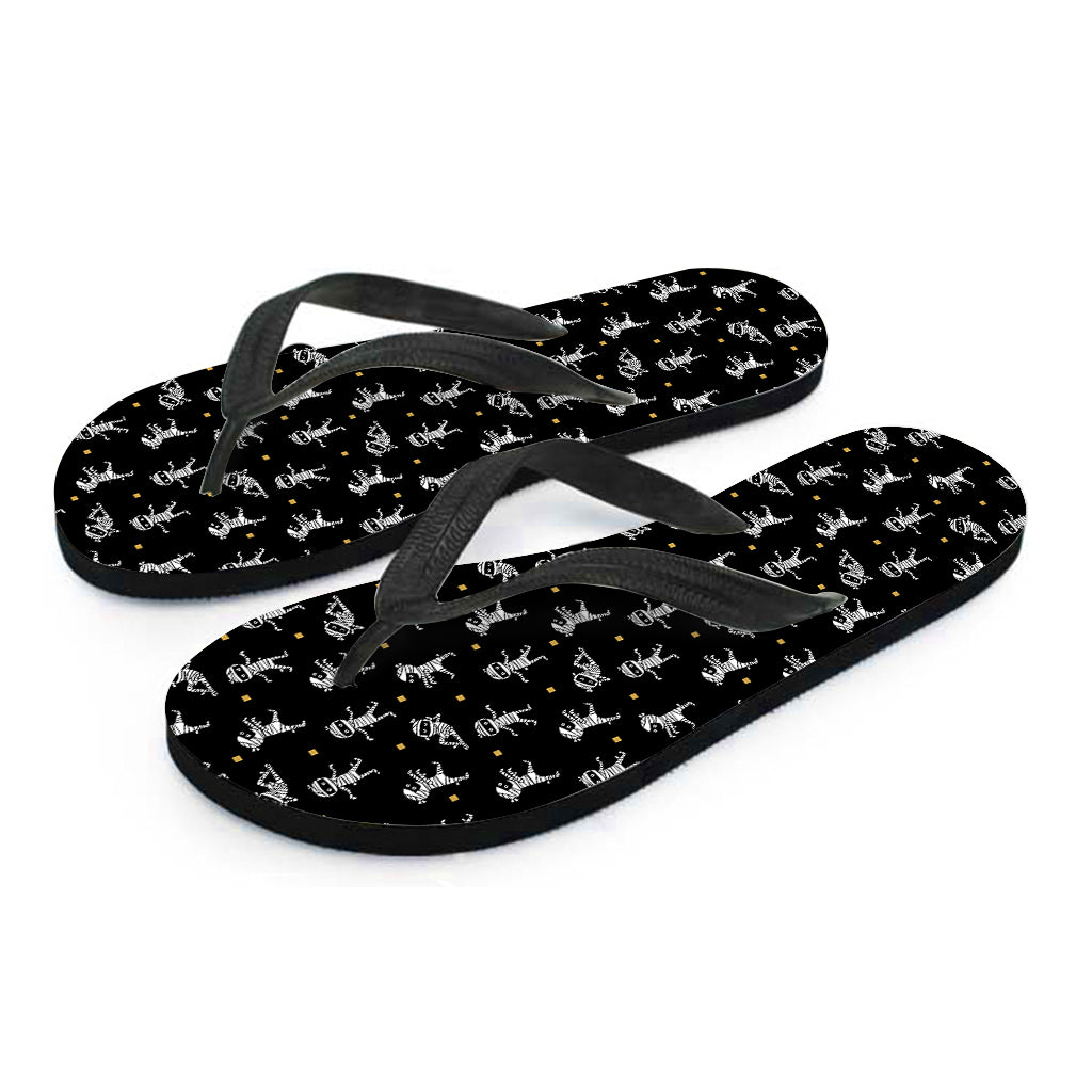 Cute Mummy Pattern Print Flip Flops