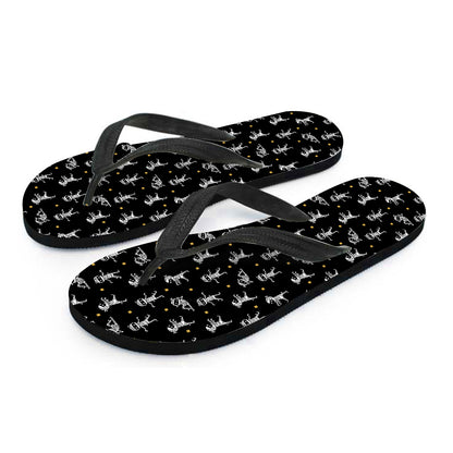 Cute Mummy Pattern Print Flip Flops