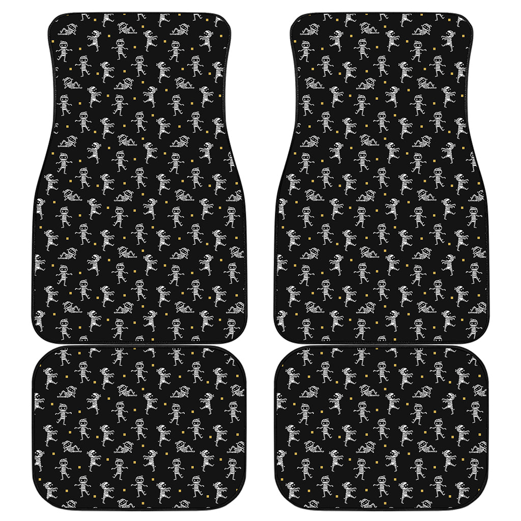 Cute Mummy Pattern Print Front and Back Car Floor Mats