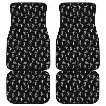 Cute Mummy Pattern Print Front and Back Car Floor Mats