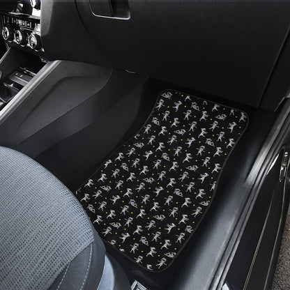 Cute Mummy Pattern Print Front and Back Car Floor Mats