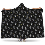 Cute Mummy Pattern Print Hooded Blanket