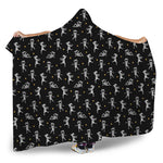 Cute Mummy Pattern Print Hooded Blanket