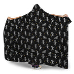 Cute Mummy Pattern Print Hooded Blanket
