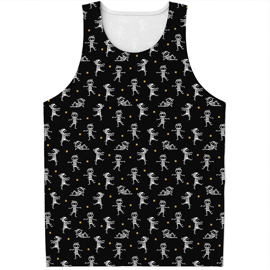 Cute Mummy Pattern Print Men's Tank Top