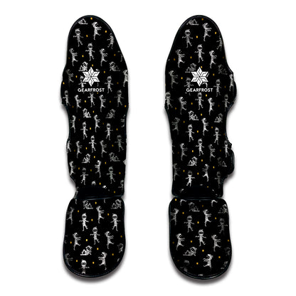 Cute Mummy Pattern Print Muay Thai Shin Guard