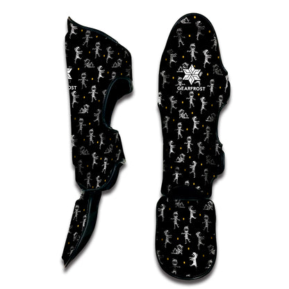 Cute Mummy Pattern Print Muay Thai Shin Guard