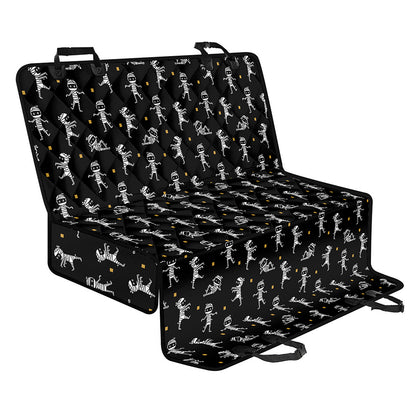 Cute Mummy Pattern Print Pet Car Back Seat Cover