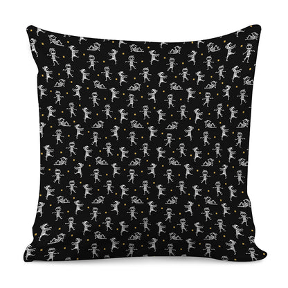 Cute Mummy Pattern Print Pillow Cover