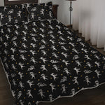 Cute Mummy Pattern Print Quilt Bed Set