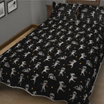 Cute Mummy Pattern Print Quilt Bed Set